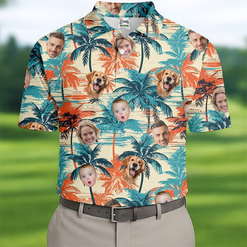 Green Yellow Flowers, Vintage Hawaiian Shirts, Men Golf Polo, Custom Team Shirts, Golf Gifts For Men