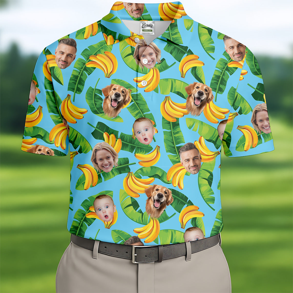 Seamless Pattern, Banana Shirt, Men Golf Polo, Hawaiian Shirts With Faces, Great Golf Gifts For Guys
