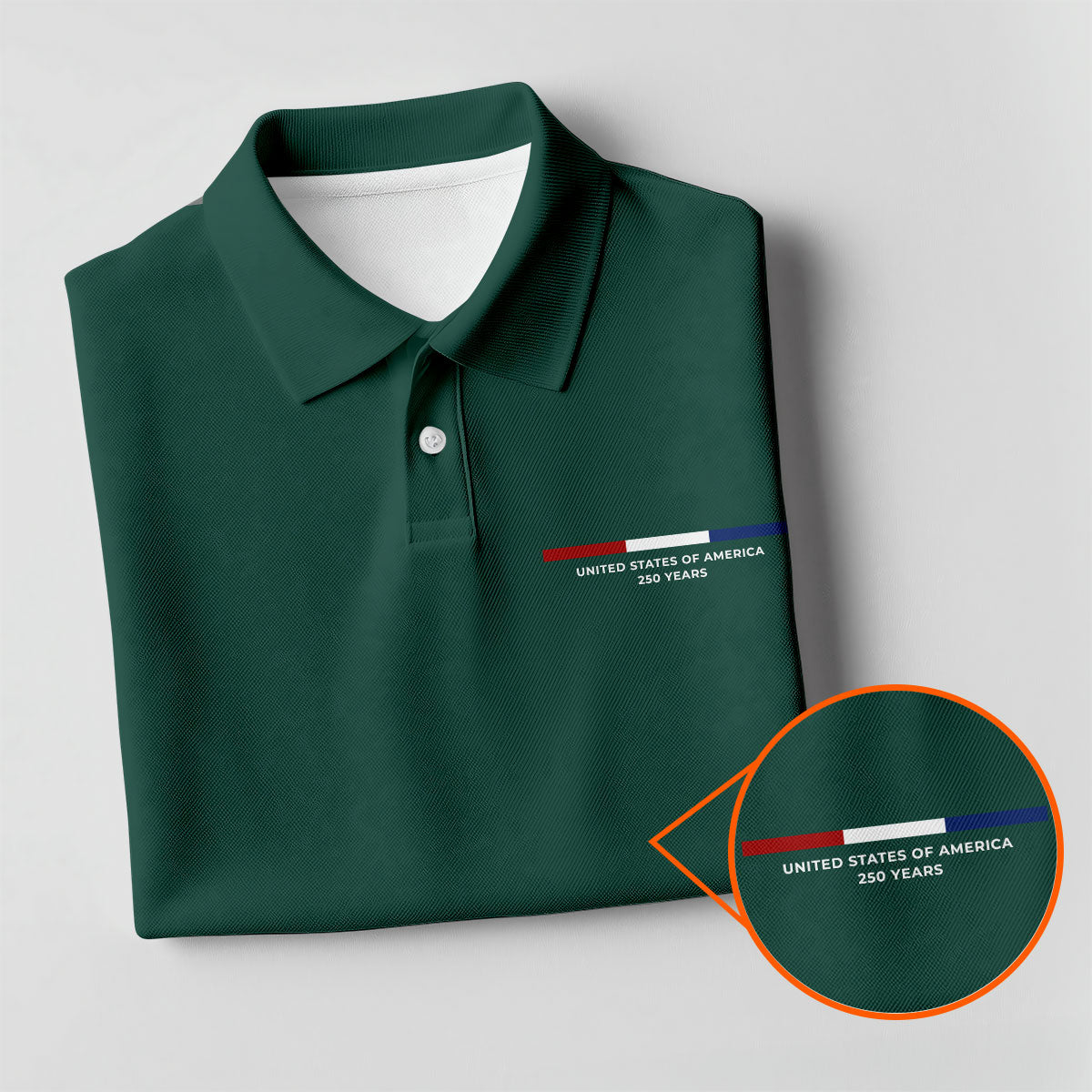 United States Of America 250 Years Green Golf Shirt, Patriotic Golf Shirt, Golf Shirt For Women