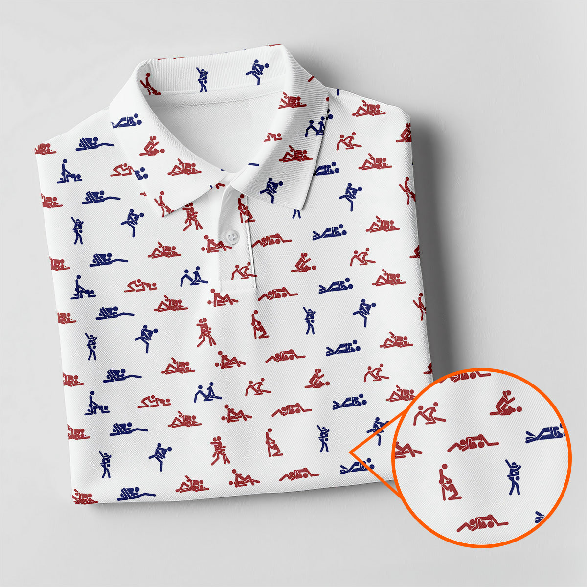 Funny Stick Figure Women's Golf Polo ShirtFunny Position Golf Shirt, Ladies Sleeveless Golf Shirts, Women Golf Gift