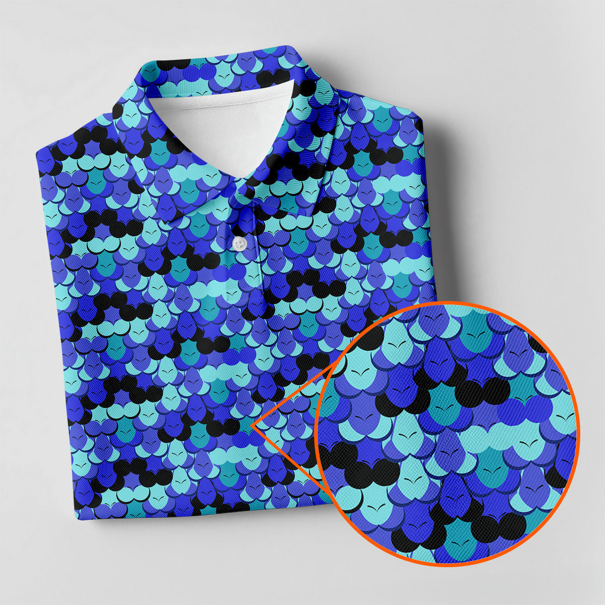 Blue Fun Womens Golf Shirts, Unique Gift For Golfer, Ladies Sleeveless Polo, Golfing Apparel