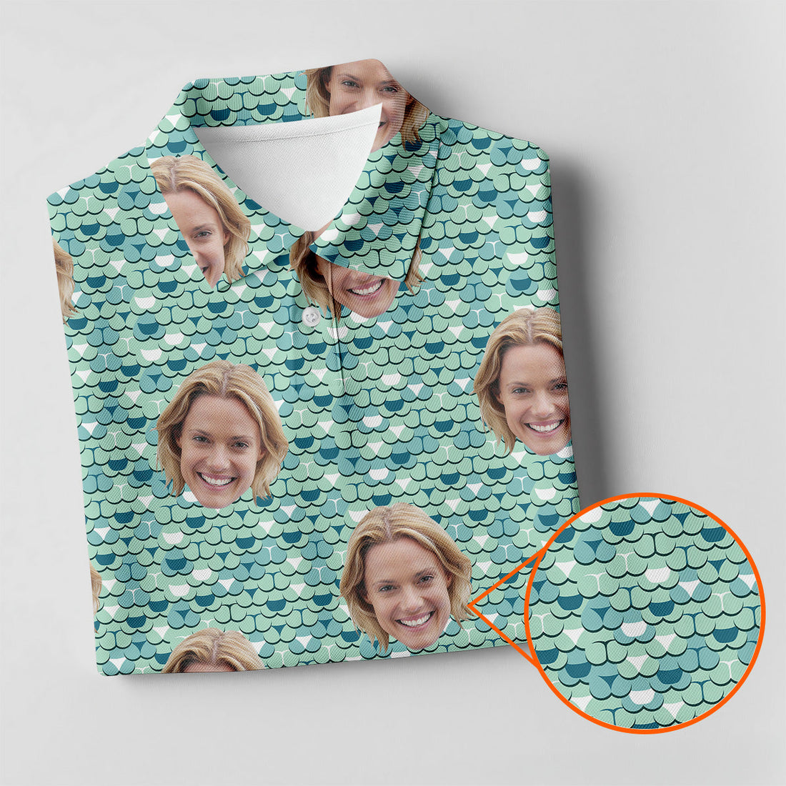 Funny Butt Green Golf Polo ShirtCustom Face Golf Shirt, Fun Womens Golf Shirts, Ladies Golf Shirt