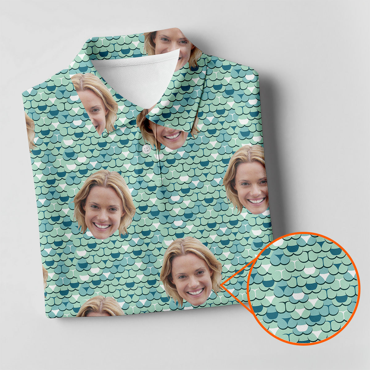 Funny Butt Green Golf Polo ShirtCustom Face Golf Shirt, Fun Womens Golf Shirts, Ladies Golf Shirt