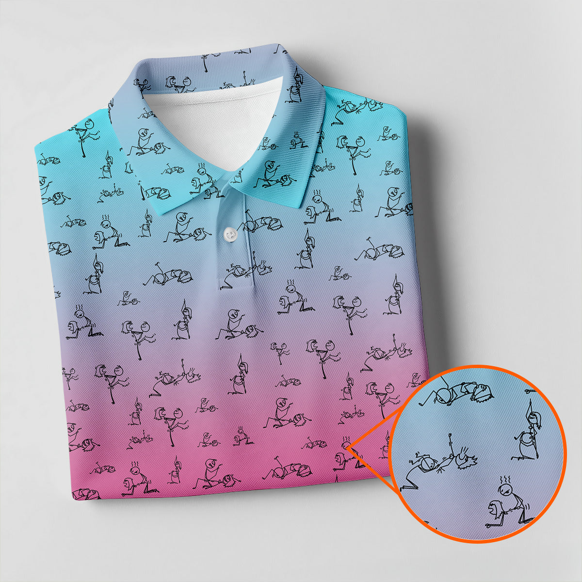 Stick Figure Couple Pink Blue Fun Womens Golf Shirts, Ladies Sleeveless Tops, Ladies Golf Polos