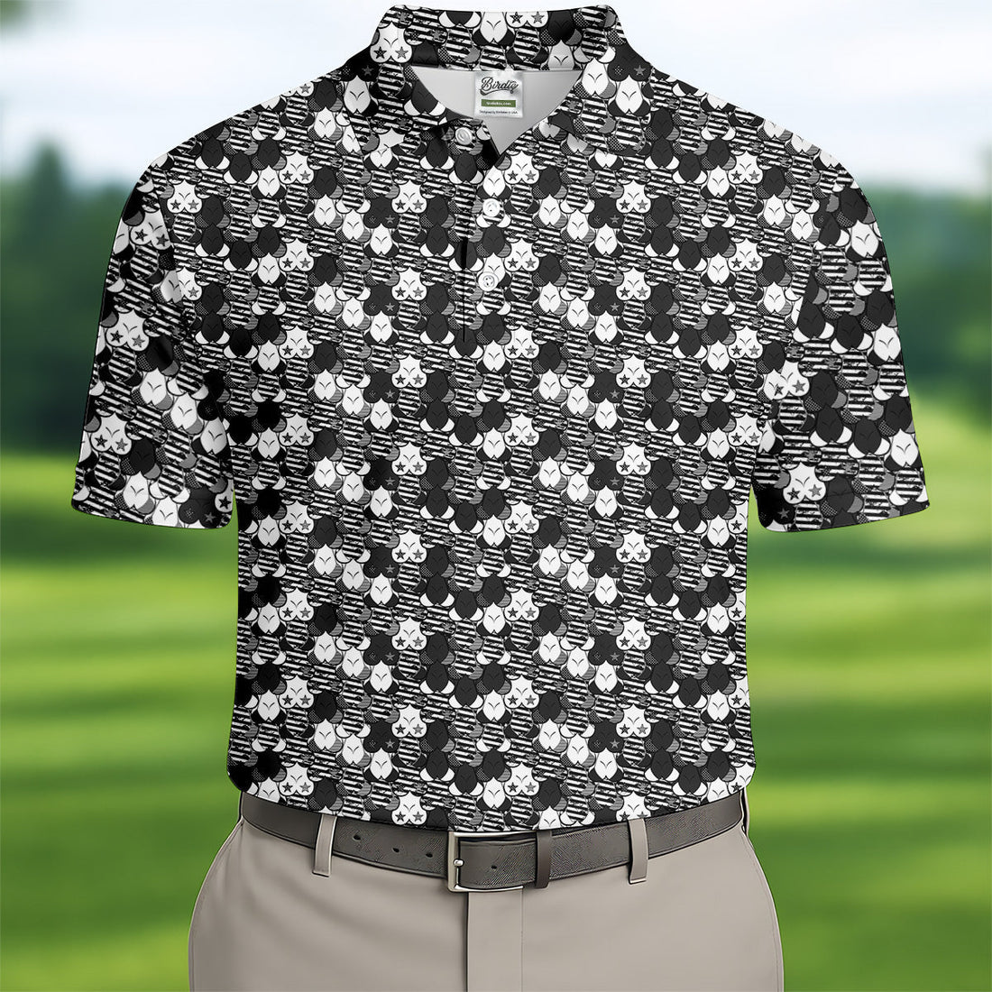 Black Funny Men's Golf Polo ShirtFun Golf Shirt For Men, Hilarious Golf Shirts, Mens Golf Gift
