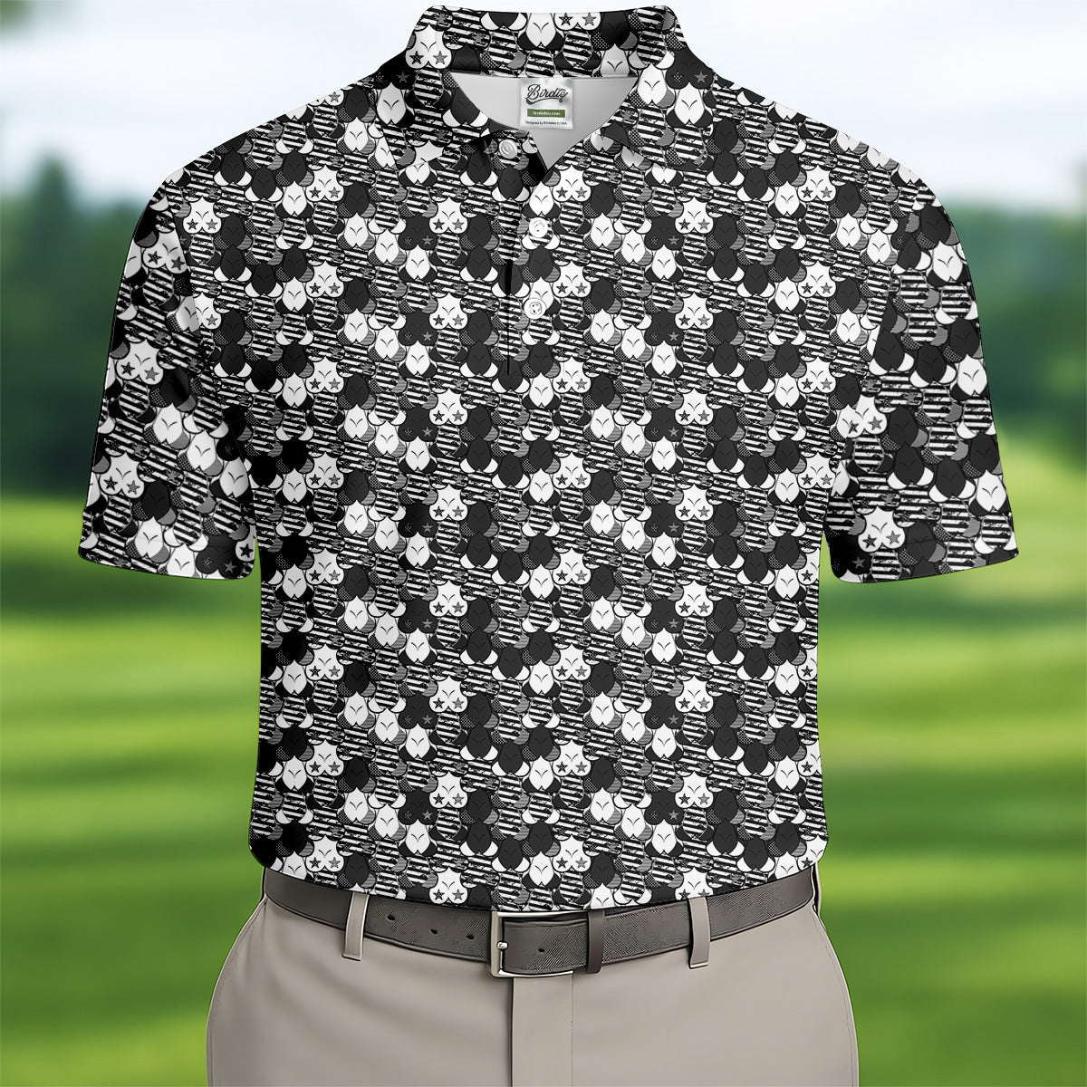 Black Funny Men's Golf Polo ShirtFun Golf Shirt For Men, Hilarious Golf Shirts, Mens Golf Gift