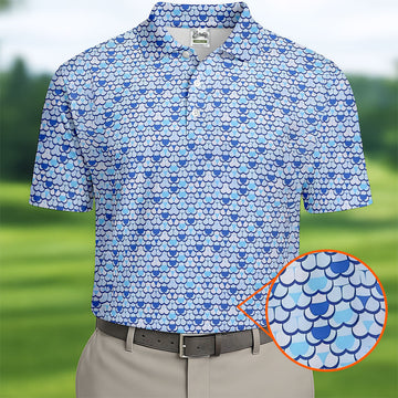 Adult Humor Funny Pattern Golf Polo ShirtDad Golf Gift, Christmas Golf Gift