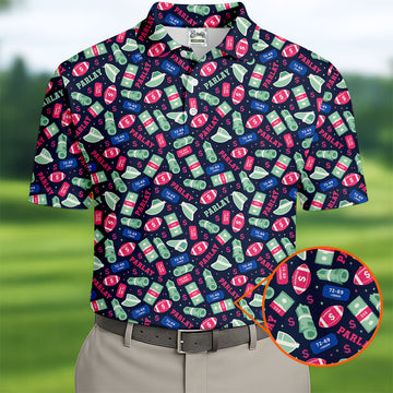 Funny Sports Betting Parlay Hawaiian Golf Shirt, Mens Golf Polo, Printed Golf Shirts