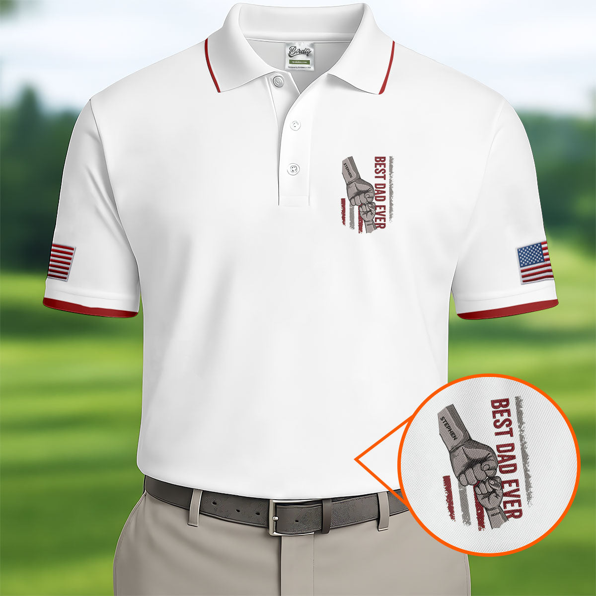 Best Dad Ever Father's Day Golf Shirt, Golf Gift For Dad, Golf Shirts For Men