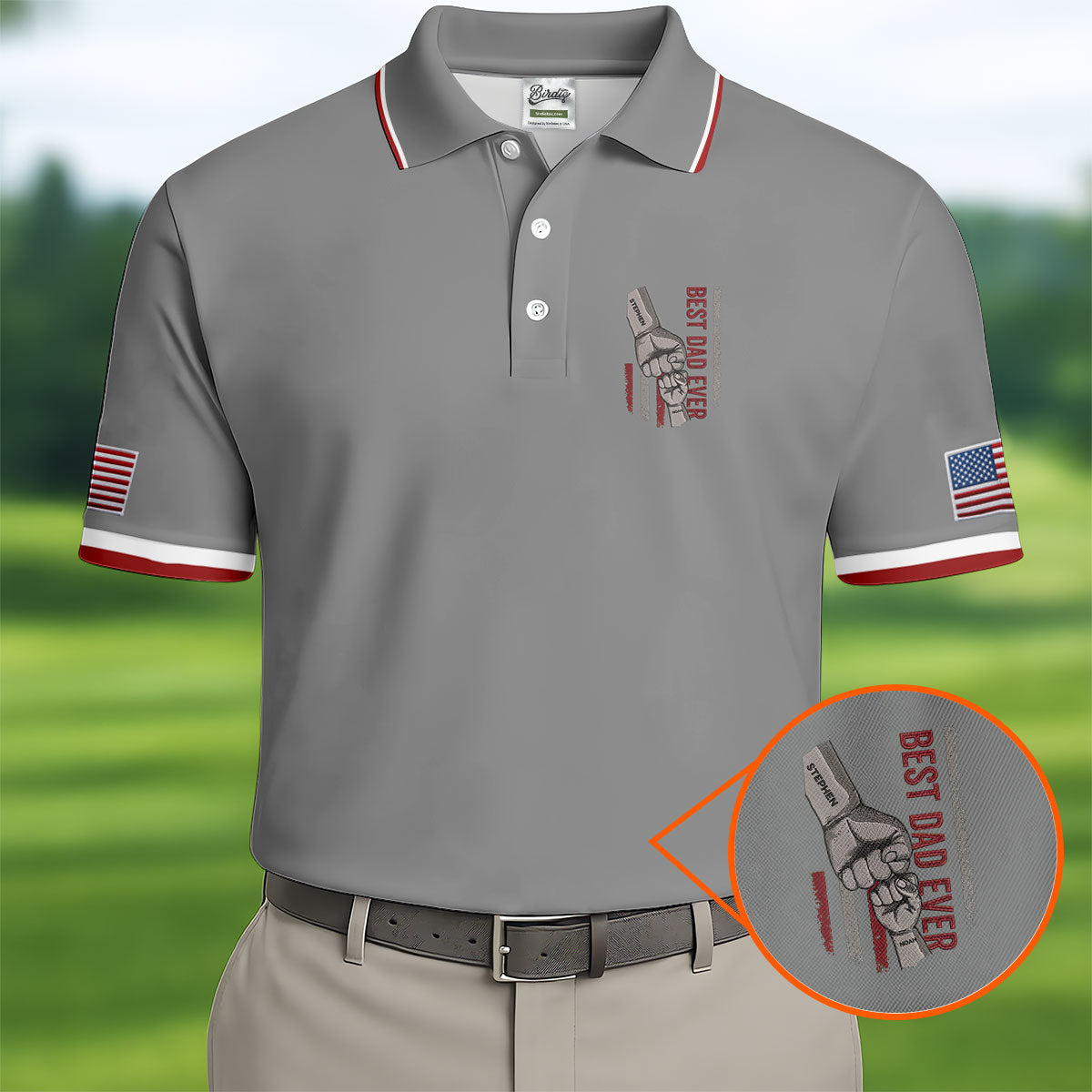 Best Dad Ever Father's Day Golf Shirt, Golf Gift For Dad, Golf Shirts For Men