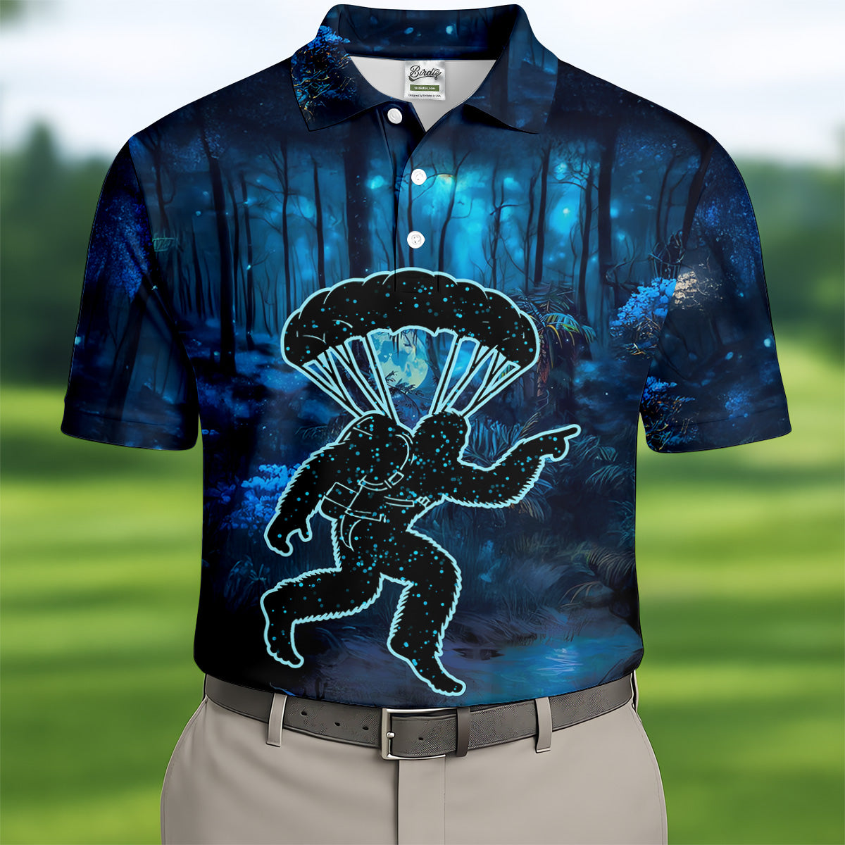 Not All Who Wander Are Lost Some Are Looking For Freebags Funny Bigfoot Skydiving Shirt, Men's Skydive Outfit