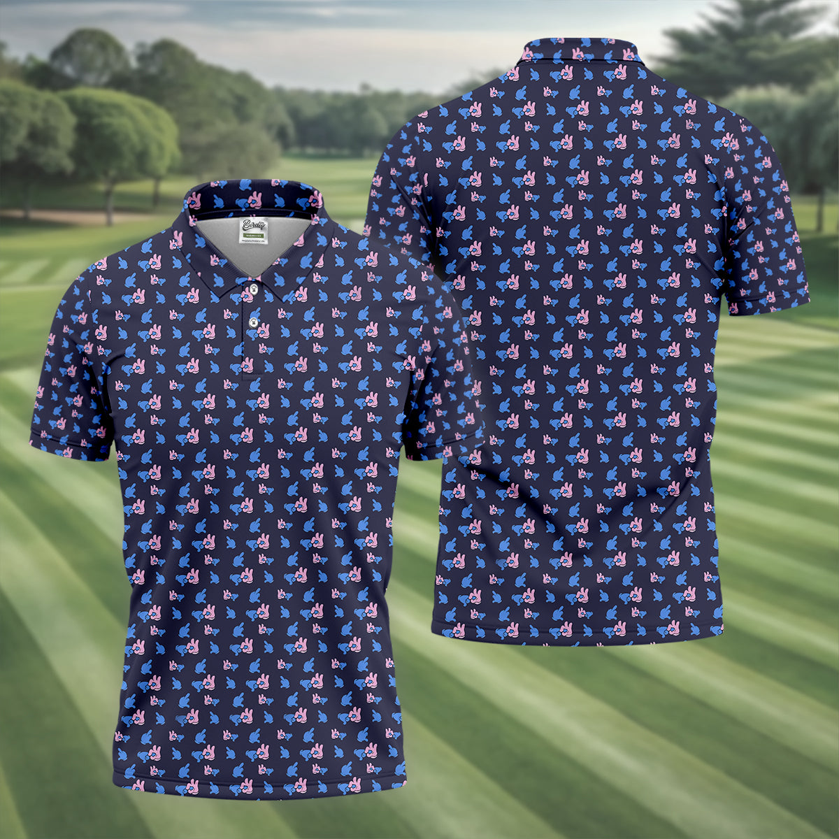Funny Hands Golf Polo ShirtMen, Fun Golf Shirt For Men, Christmas Golf Gift, Dad Golf Gift