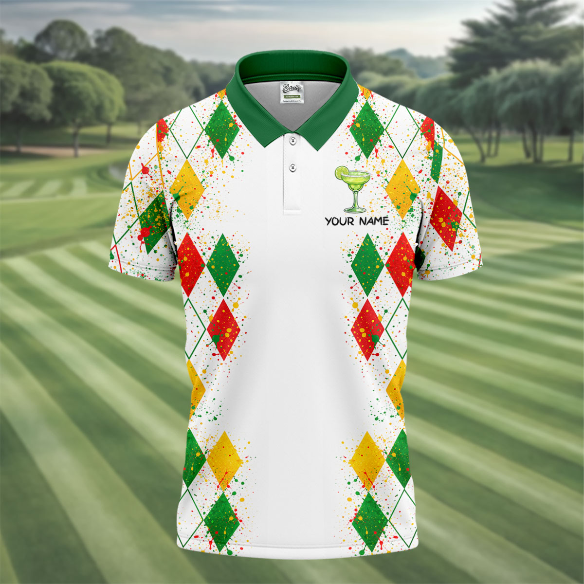 Swing Swear Drink Repeat Margarita Cocktail Cinco De Mayo Celebration Fiesta Themed Golf Shirts For Men