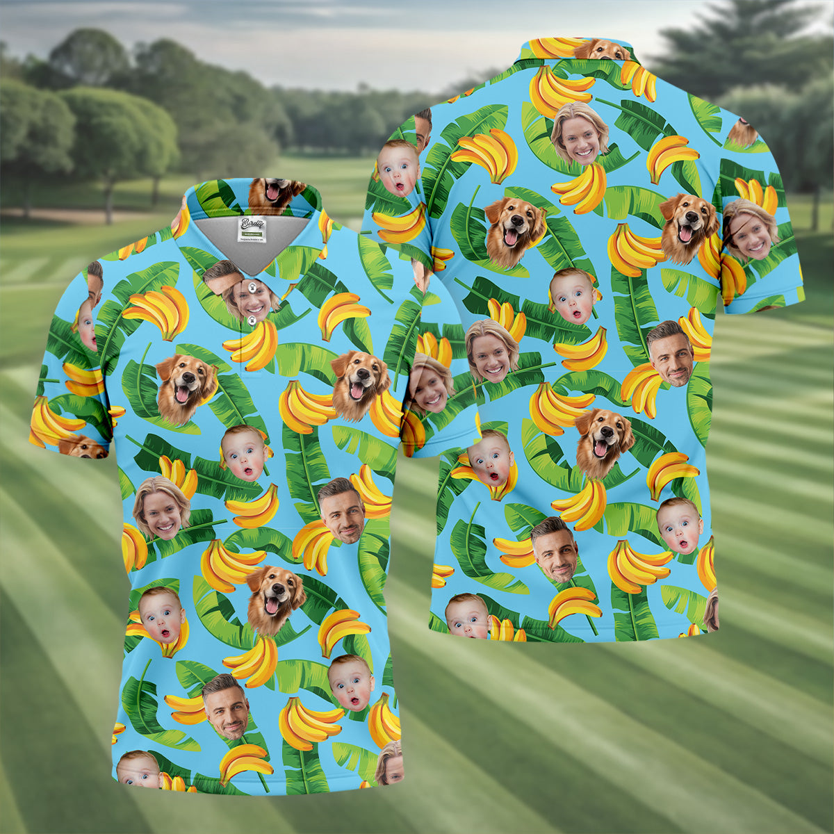 Seamless Pattern, Banana Shirt, Men Golf Polo, Hawaiian Shirts With Faces, Great Golf Gifts For Guys