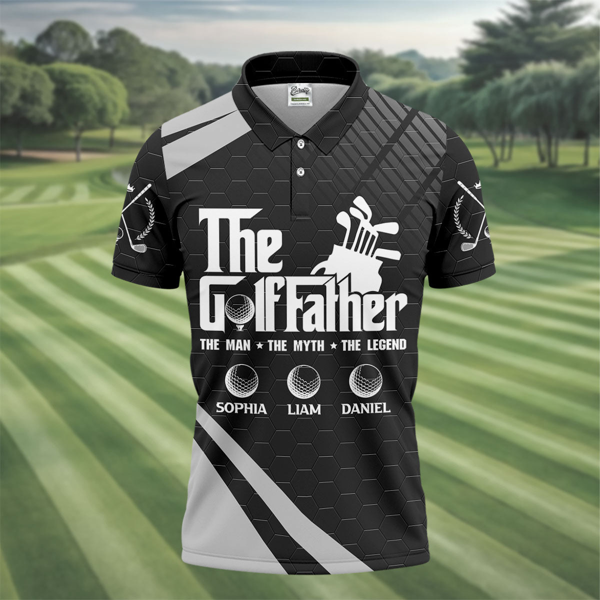 The Golf Father The Man The Myth The Legend Golf Tops For Men, Father's Day Golf Gift