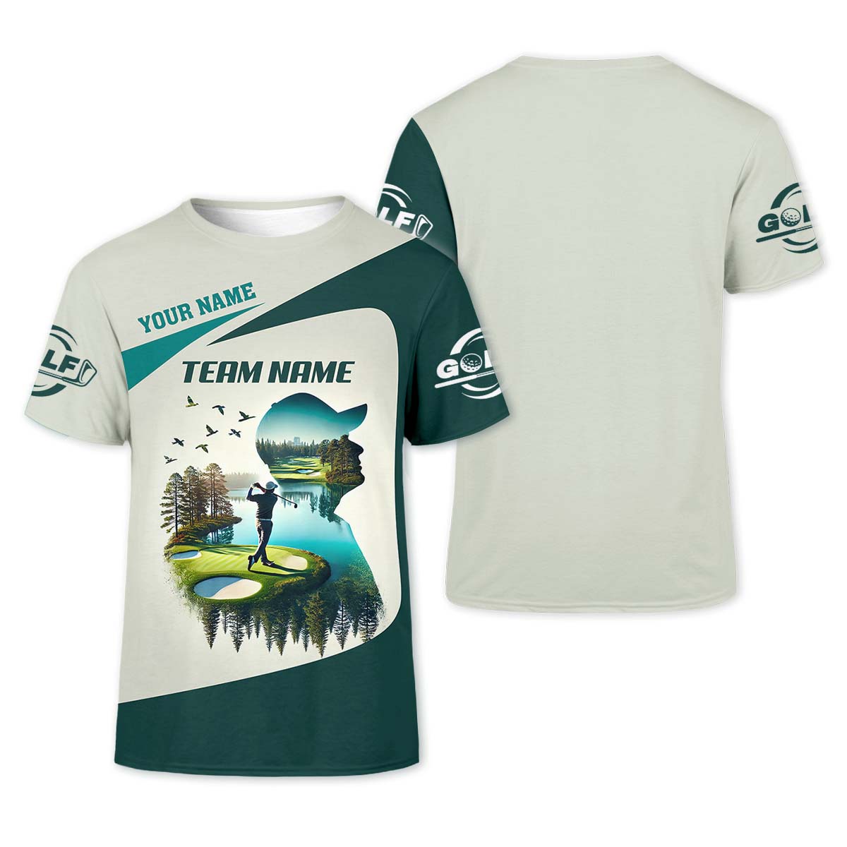 Fairway Golf Custom Golf Polo ShirtGolfing Apparel, Mens Golf Gift, Gifts For Golf Lovers