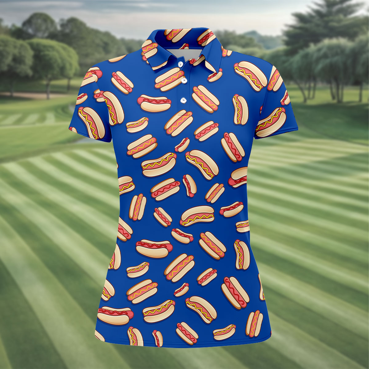 Sausage And Bun Fun Golf Shirt, Women's Golf Tops, Golf Gifts For Women, Ladies Golf Shirts