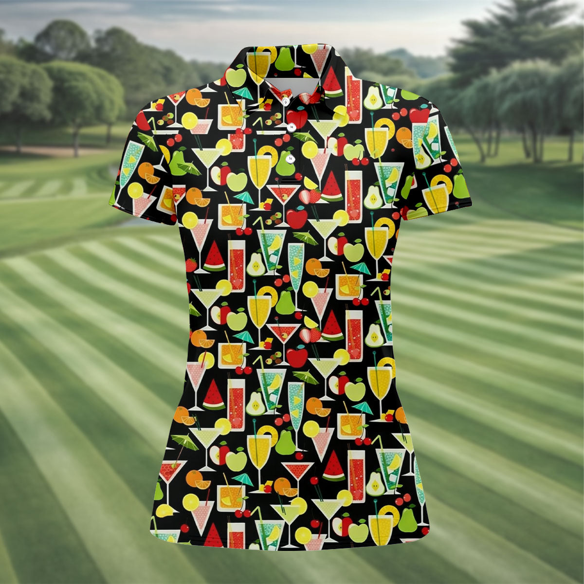 Refreshing Summer Cocktails Funny Golf Shirt, Summer Drinks Golf Shirt For Women, Ladies Golf Shirts
