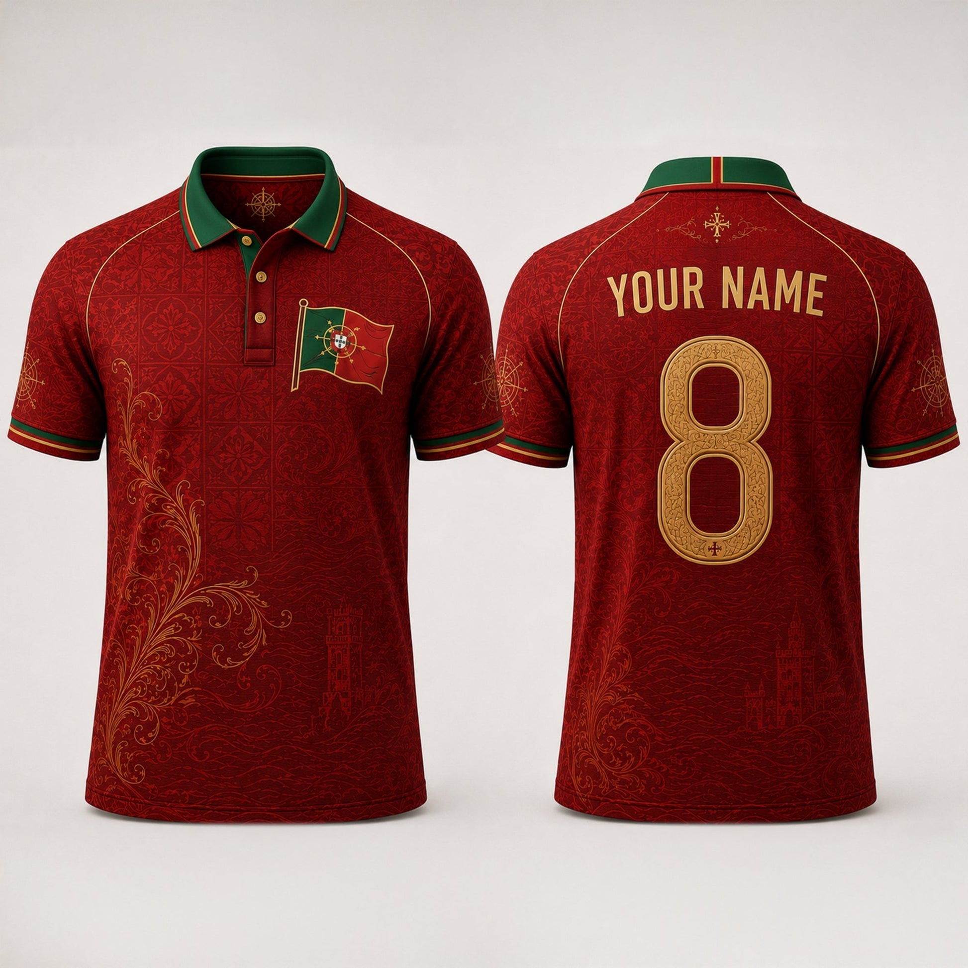 Portugal Fan Fooball Shirt, Azulejos V-NeckMen Football Lover, Soccer Game Day Football Gifts