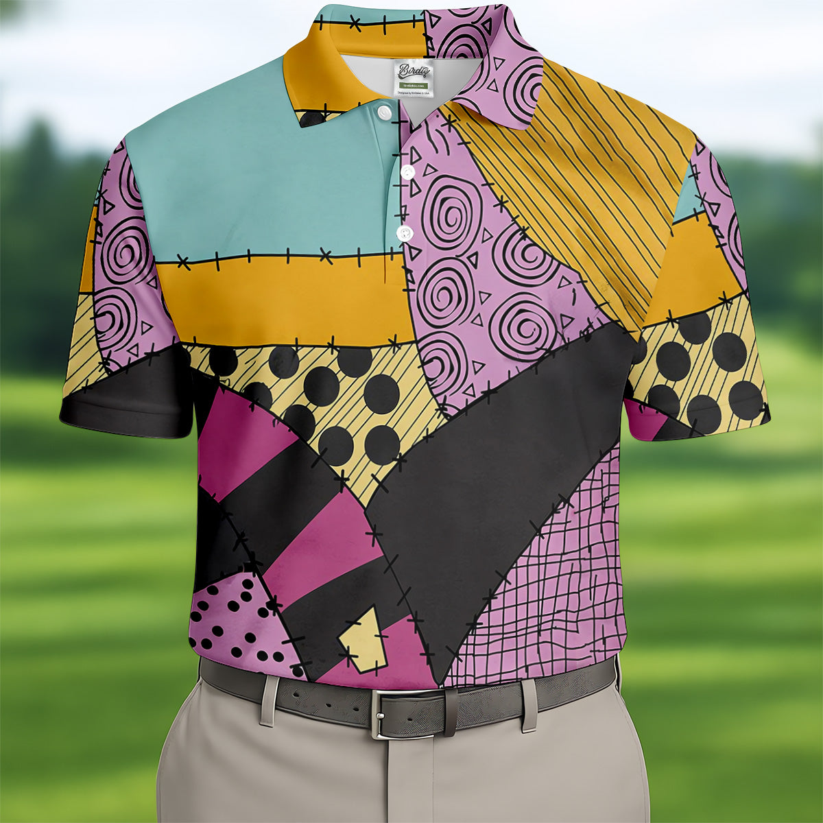 Pumpkin Queen Horror Cosplay Halloween Golf Shirt, Men's Funny Golf Shirts, Polo ShirtFor Men