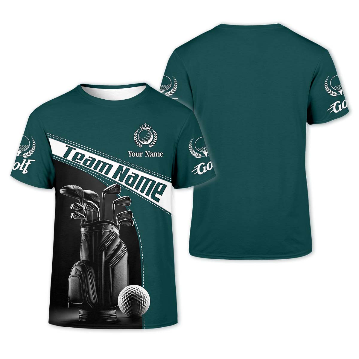 Vintage Golf Clubs Custom Golf Polo ShirtGolfing Apparel, Mens Golf Gift, Gifts For Golf Lovers