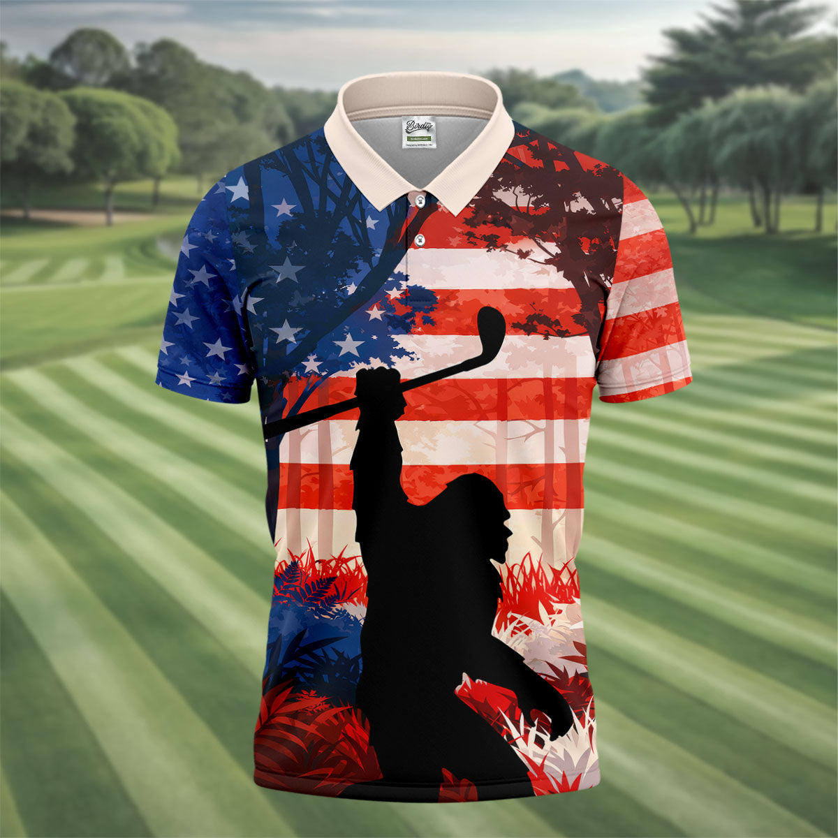 Not All Who Wander Are Lost Funny Bigfoot Golf Tops For Men, 250th Patriotic Golf Shirt, Polo Shirt Men
