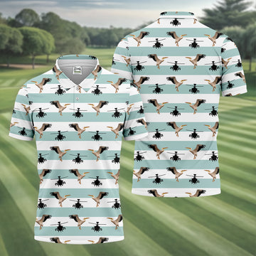 Funny Pelicans Golf Polo ShirtMens Golf Gift, Mens Tropical Shirts