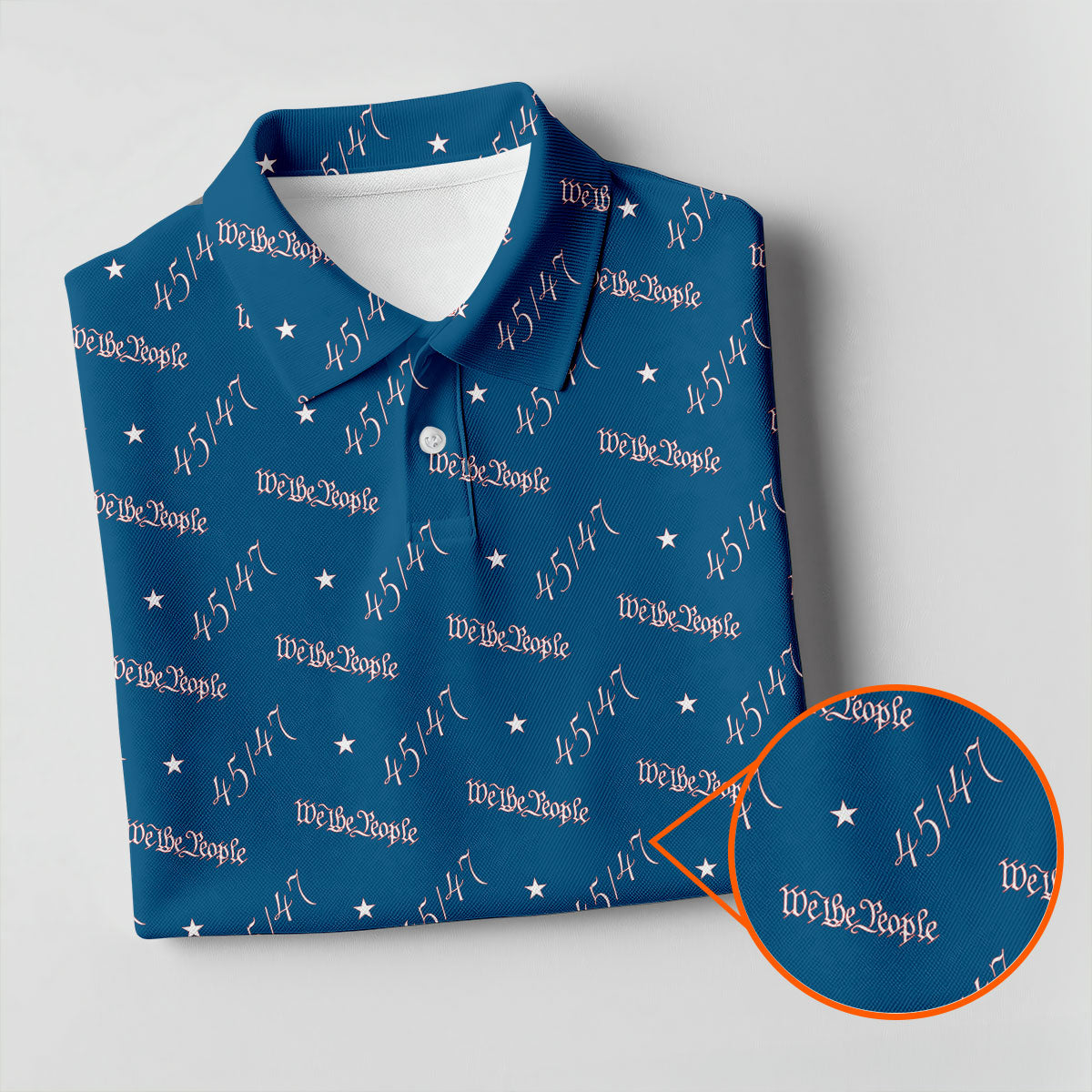 We The People 45 47 Patriotic Golf Polo Shirt0th Anniversary Polo ShirtFor Men, Golf Shirts For Men