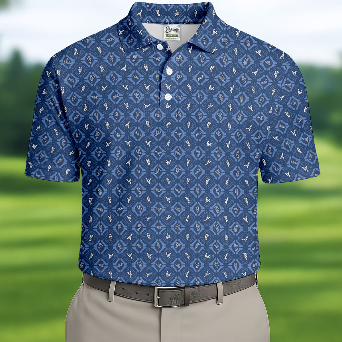 Dirty Funny Adult Humor Men's Funny Golf Shirts, Unique Gift For Golfer, Polo Shirtor Men