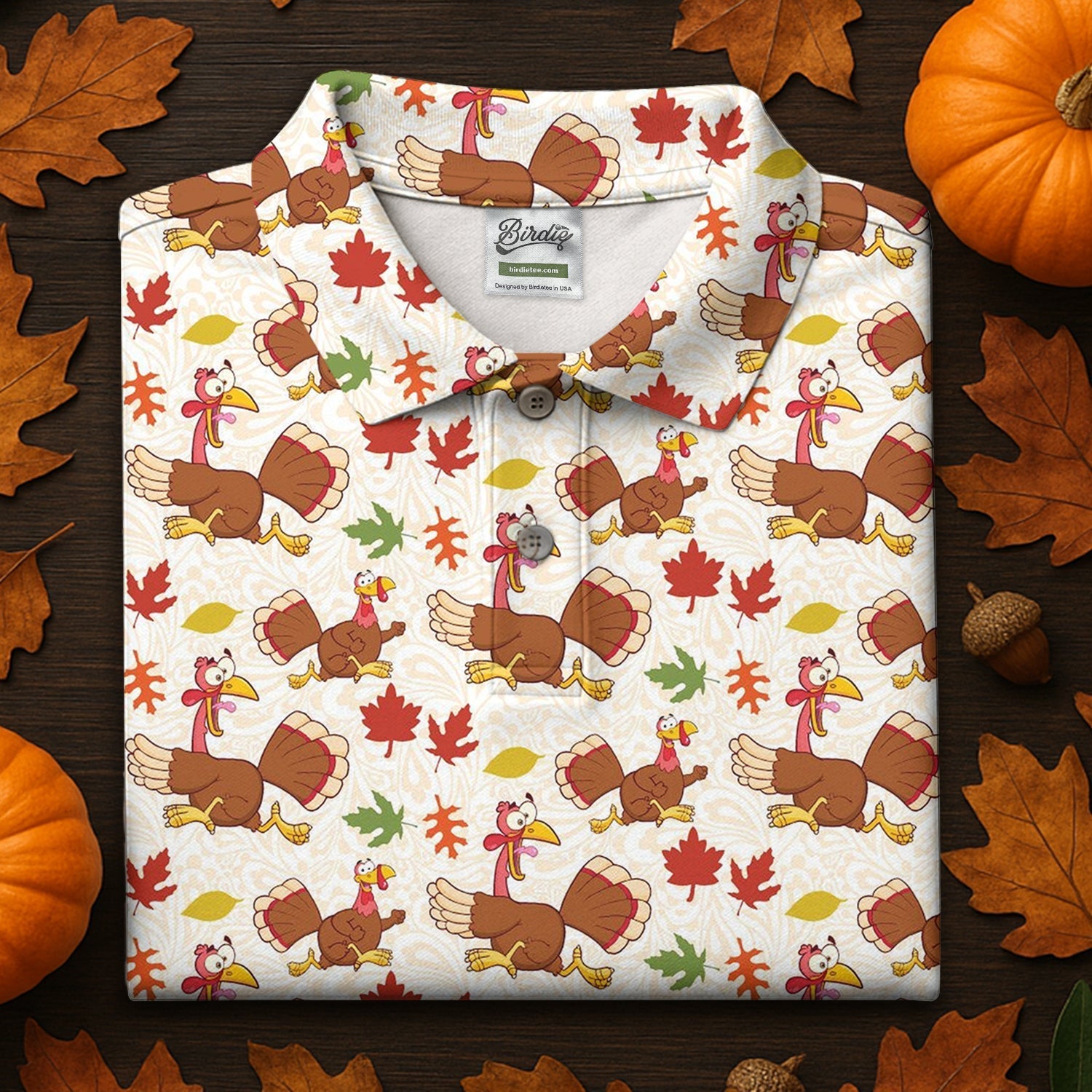Funny Turkey Thanksgiving Golf Tops For Men, Fun Golf Shirts For Men, Cool Golf Gift, Golf Shirts For Men