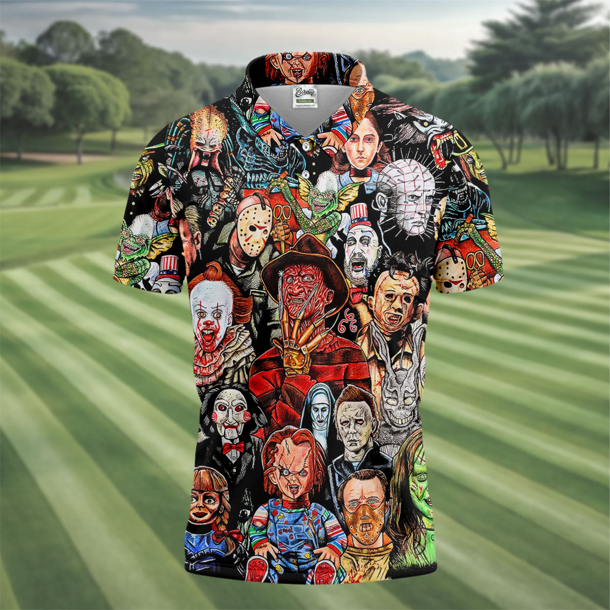 Halloween Golf Shirts, Golf Tops For Men, Gifts For Golf Lovers, Polo ShirtFor Men, Golfing Apparel