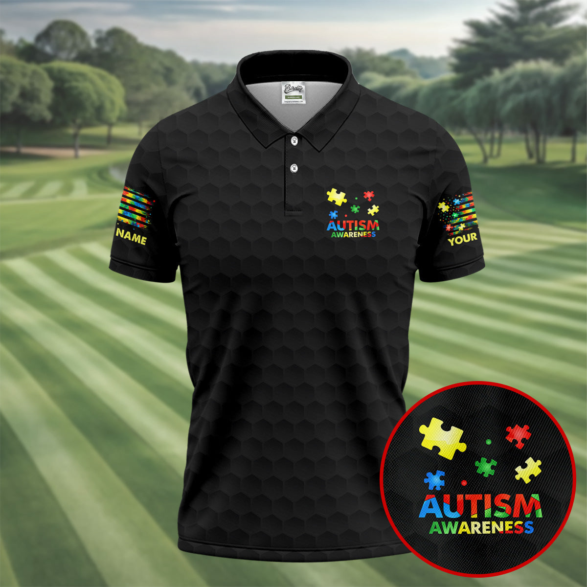 Autism Awareness Always Unique Totally Intelligent Sometimes Mysterious Golf Shirts For Men, Polo Shirtor Men