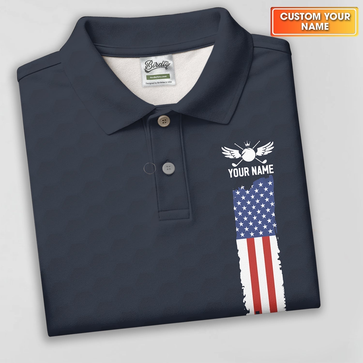 I Put It In Every Hole American Flag Patriot Red White Blue Women's Golf Shirts, 250th Anniversary Ladies Golf Shirt