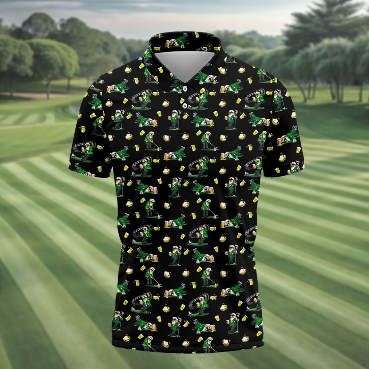Funny Beer Pimento Cheese Golf Tournament Black Golf Shirt, Golf Shirts For Men, Polo ShirtFor Men