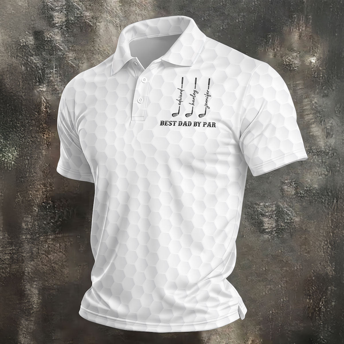 Best Dad By Par Father's Day Golf Shirt, Grandpa Golf Gift, Golf Gift For Dad, Polo Shirtor Men