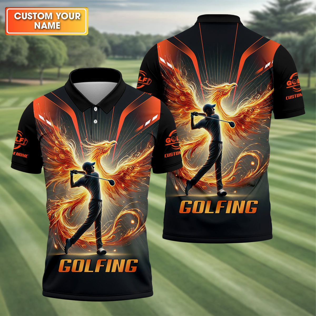 Custom Men's Golf Polo Shirtolfing Apparel, Golf Gifts For Men
