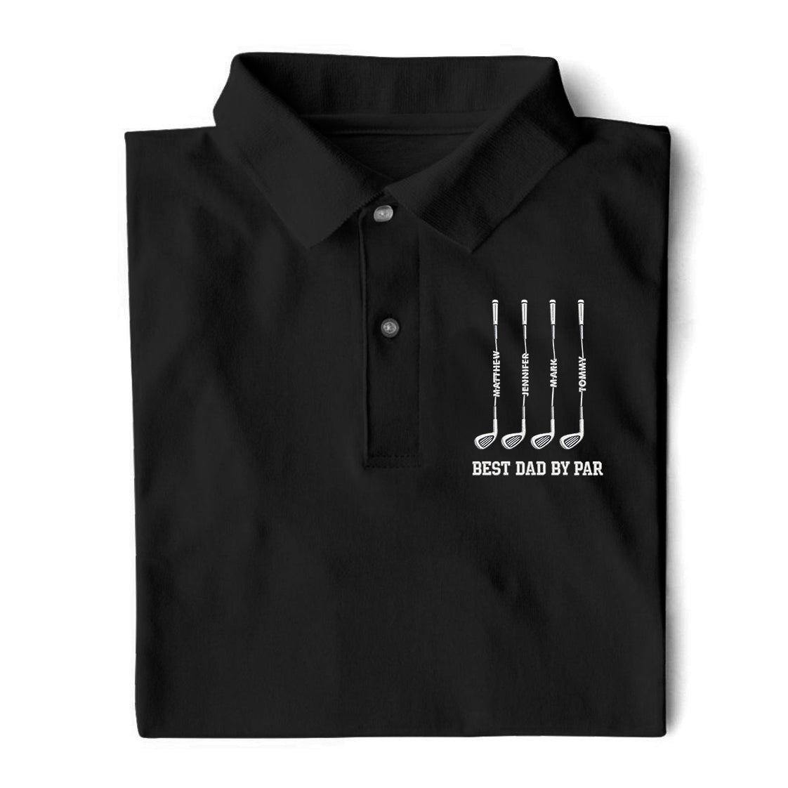 Best Dad By Par Father's Day Golf Shirt, Golf Gift For Dad, Polo Shirtor Men