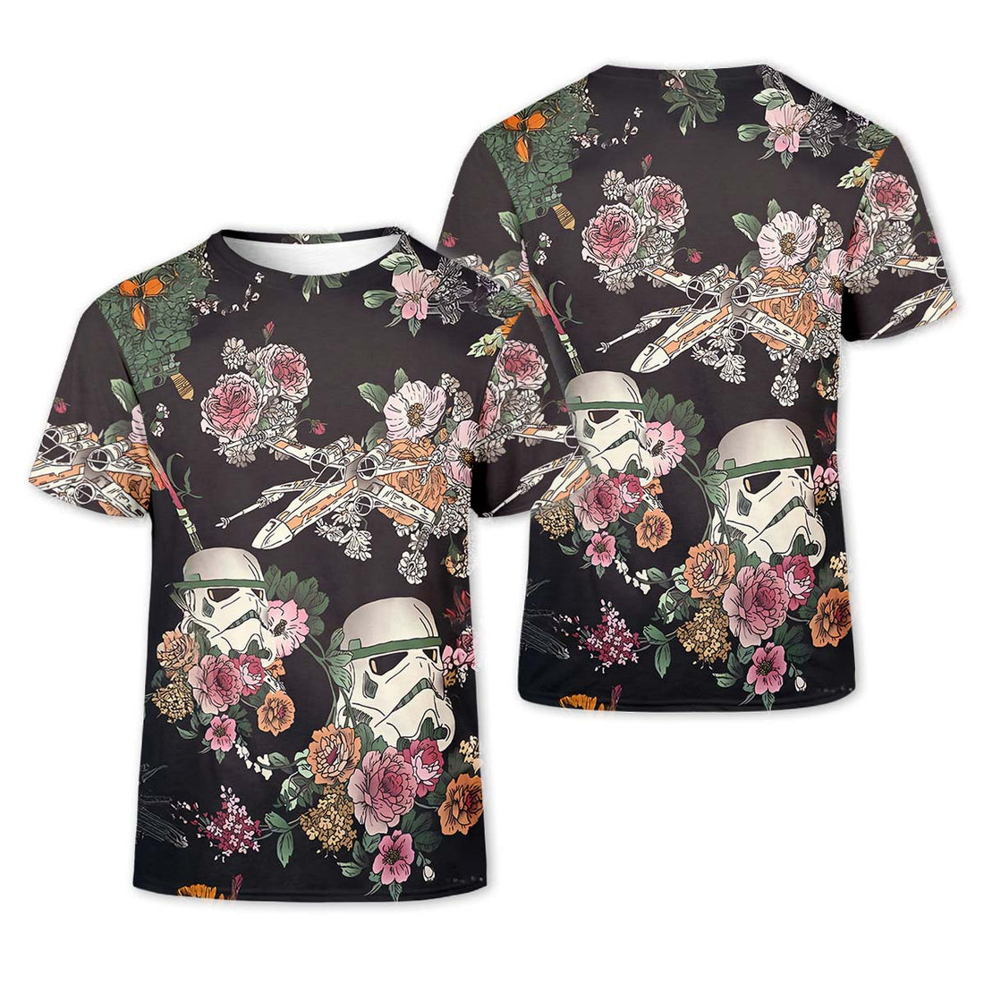 Floral Space Movie Men's Golf Polo ShirtGolfing Apparel, Mens Golf Gift