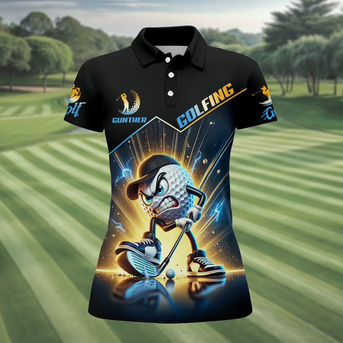 Swing Swear Look For Ball Repeat Fun Golf Shirt, Golf Shirt For Women, Ladies Golf Shirts