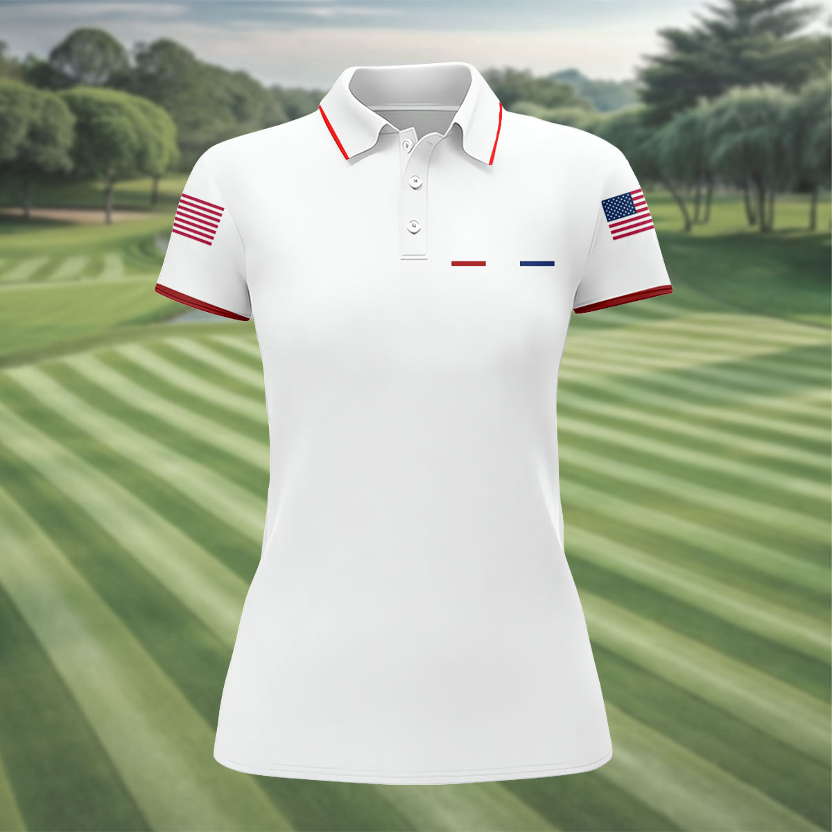 United States Of America 250 Years White Golf Shirt, Patriotic Golf Shirt, Golf Shirt For Women