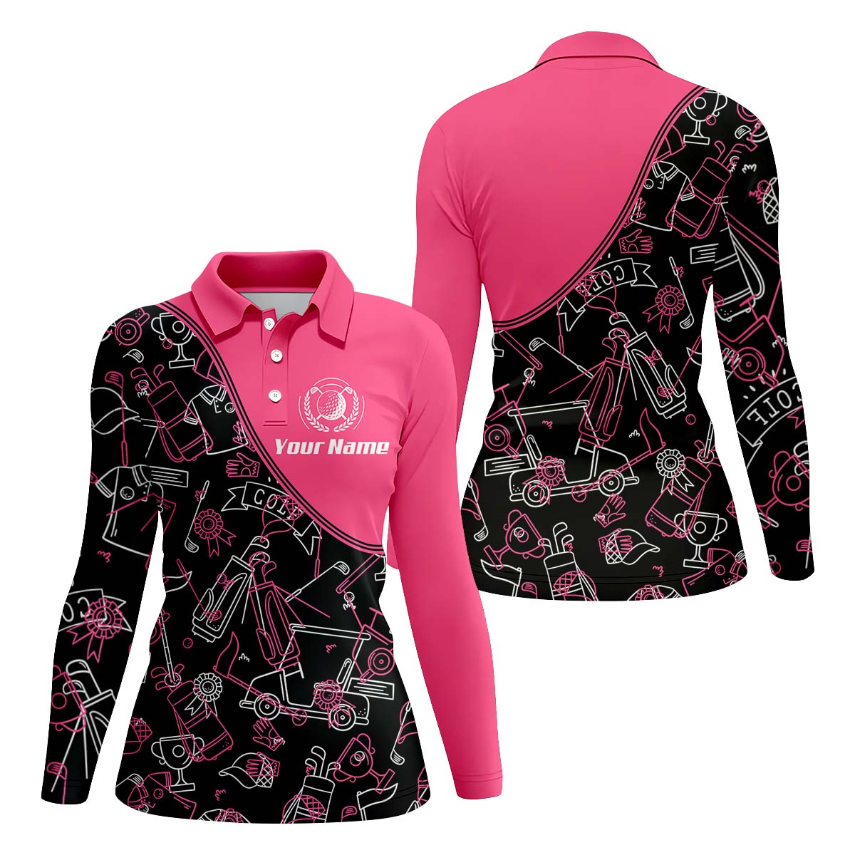 Custom Womens Golf Polo ShirtWomen's Golfing Clothes, Golfing Apparel, Womens Golf Gifts
