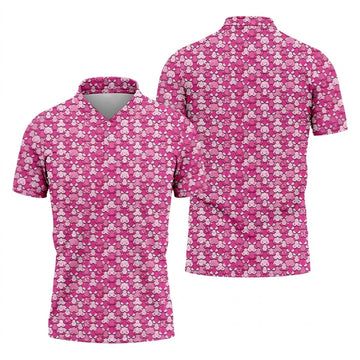 Pink Breast Cancer Golf Shirt, Funny Men Golf Shirt, Cancer Awareness Shirt, Golfing Apparel