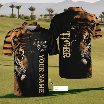 Custom King Of The Jungle Golf Polo ShirtMens Golf Shirt, Gift For Golfers