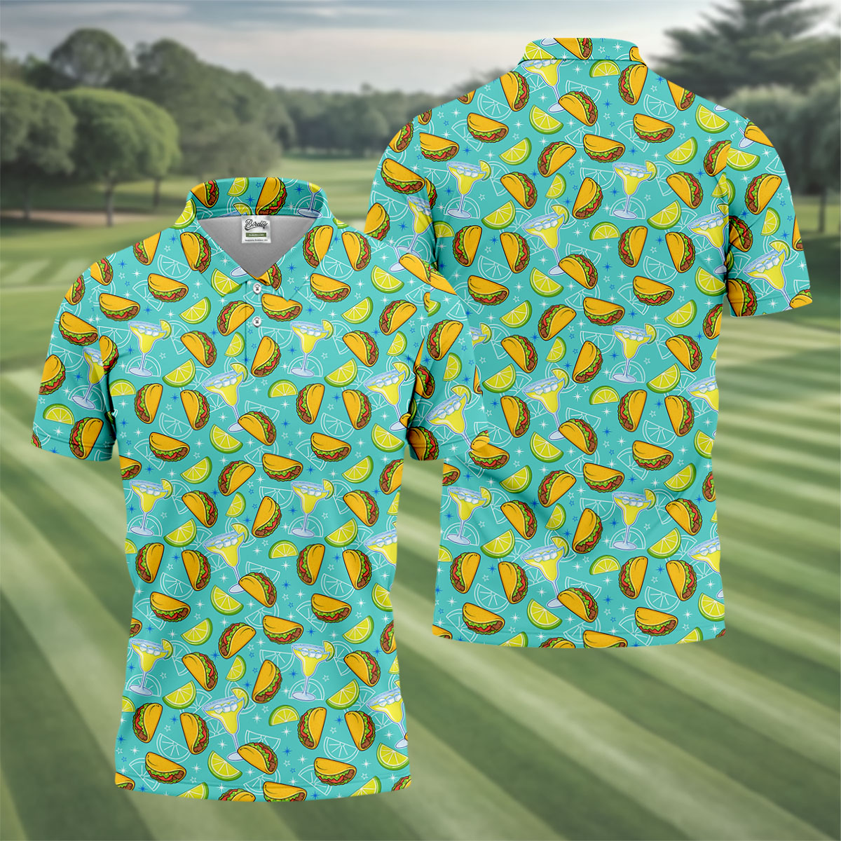 Cocktail Margarita Taco Men's Polo Shirtinco De Mayo Celebration Fiesta Golf Shirt For Men