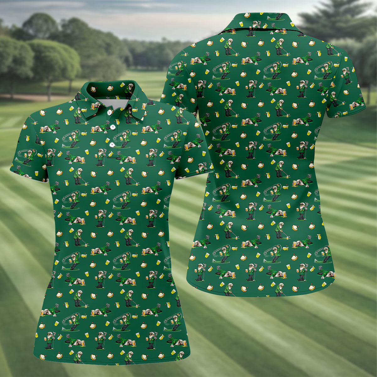 Funny Beer Pimento Cheese Golf Tournament Green Golf Shirt, Women Golf Top, Ladies Golf Shirts