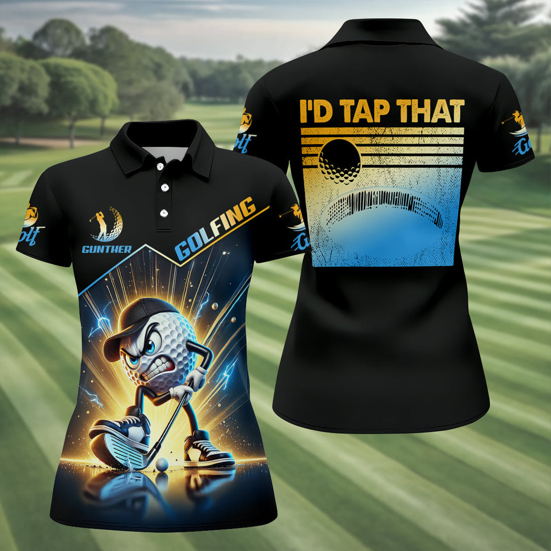 I'd Tap That Fun Golf Shirt, Women Golf Top, Golf Shirt For Women, Ladies Golf Shirts
