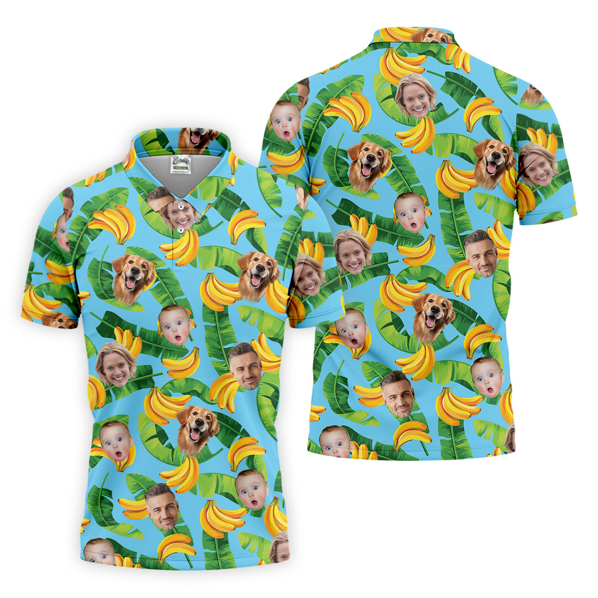 Seamless Pattern, Banana Shirt, Men Golf Polo, Hawaiian Shirts With Faces, Great Golf Gifts For Guys
