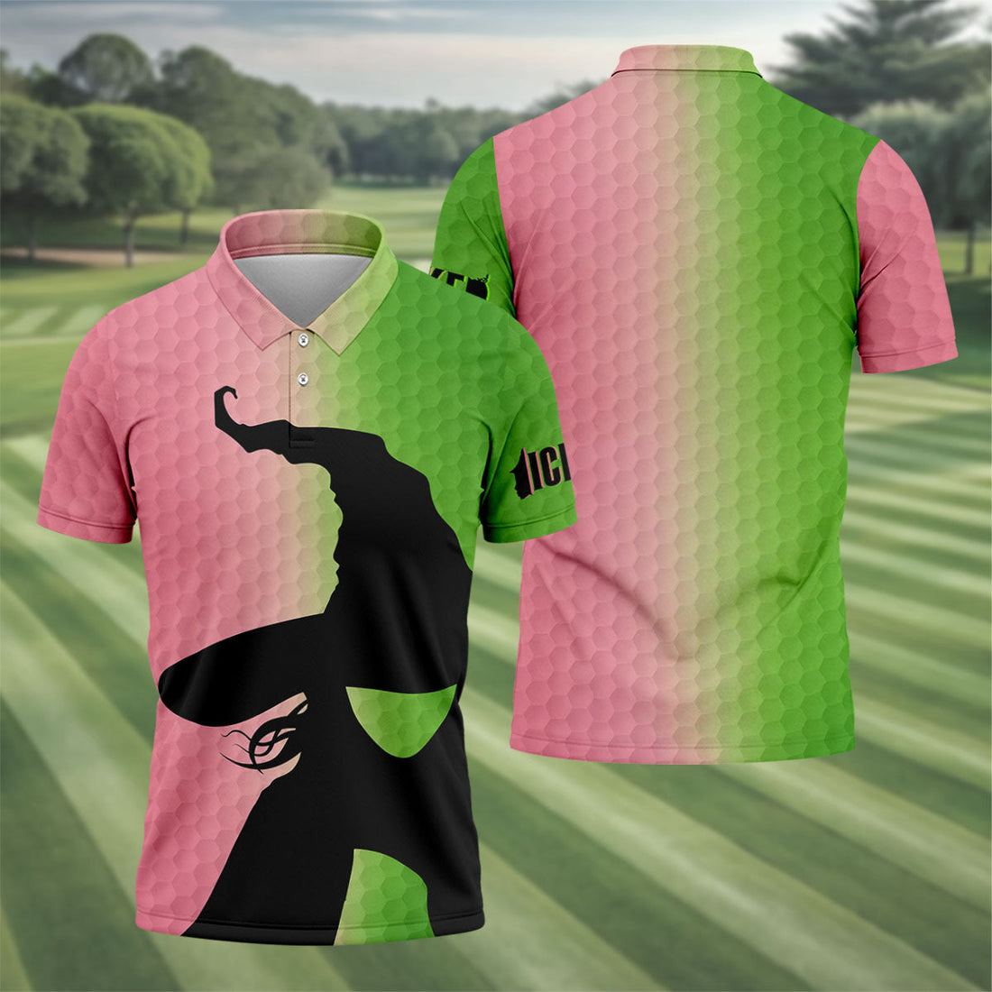 Halloween Witch Hat Golf Polo Shirt, Men's Golf Shirt, Golf Polo Shirts For Men