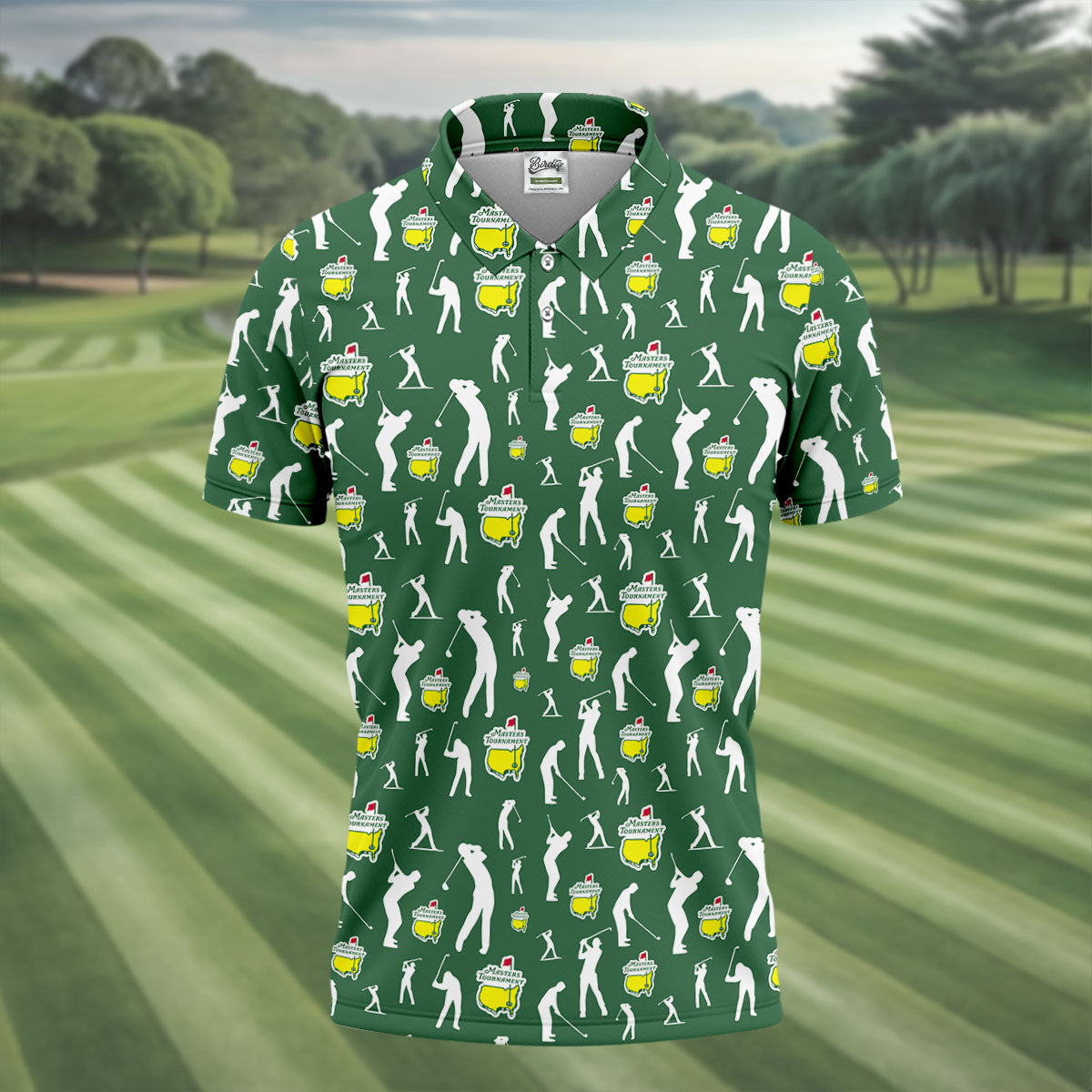 Golf Tournament Golfer Pose Performance Golf Shirt, Golf Tops For Men, Golf Shirts For Men