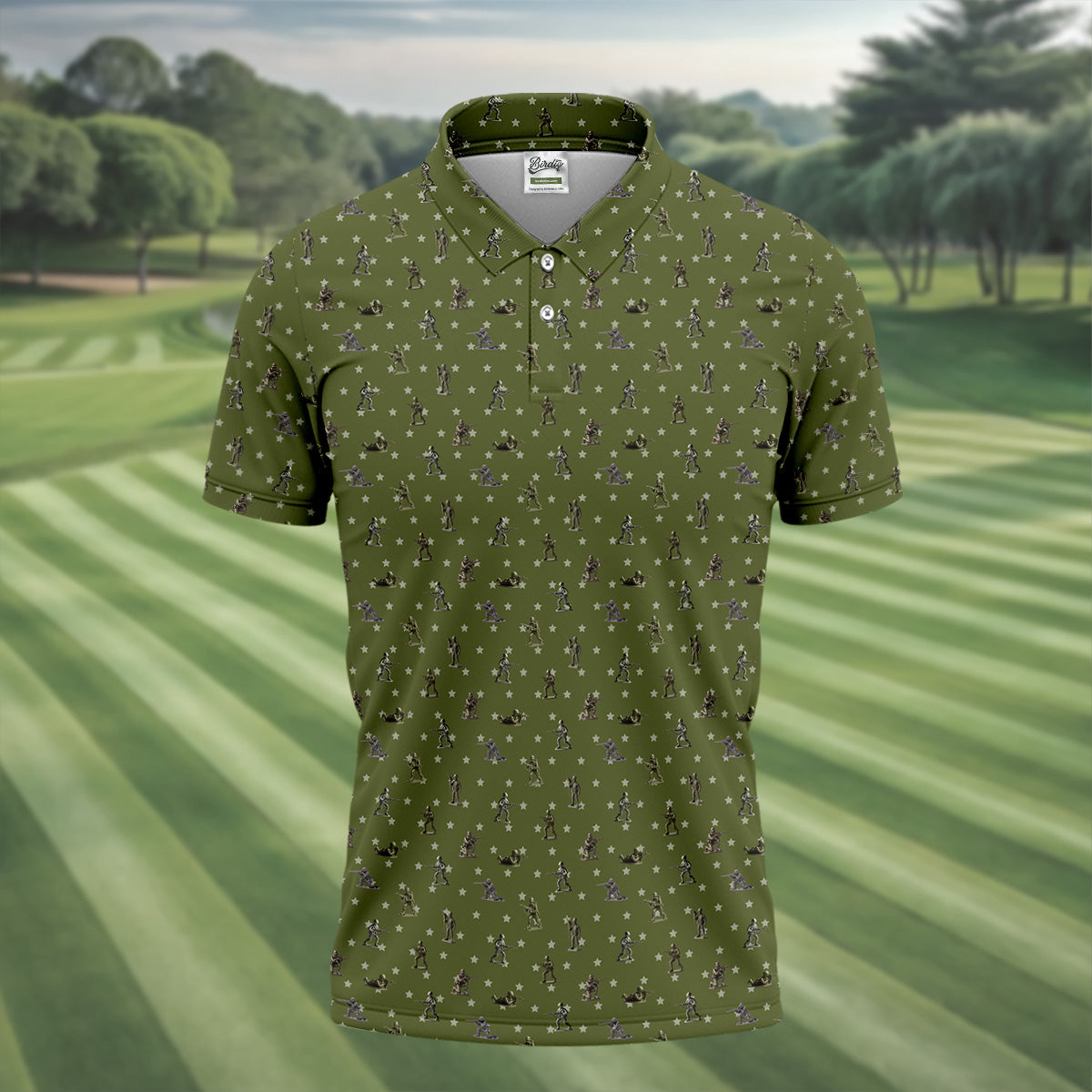 Veteran Green Golf Tops For Men, Polo Shirtor Men, Gift For Veteran, Veterans Day Gift